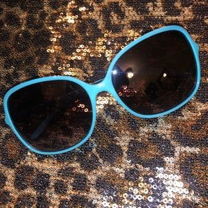 {???} Blue Black Butterfly Sunglasses